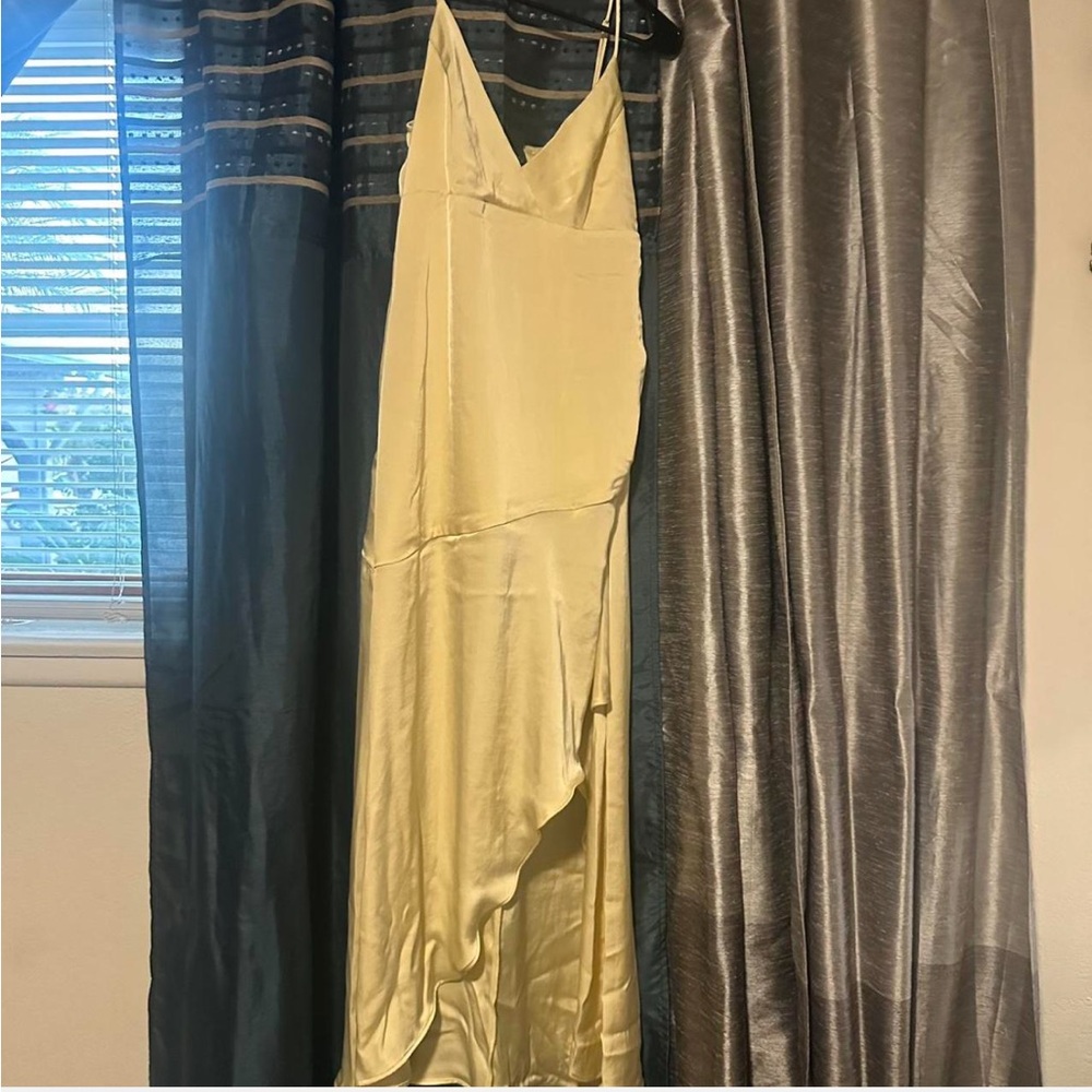 Wild Fable Asymmetrical Dress in Cream